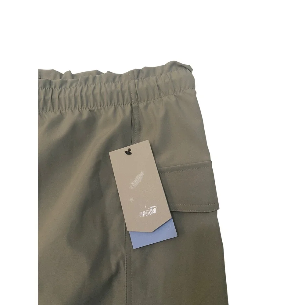 Avia Women's Cargo‎ Shorts Grey Fog Elastic Waist Hiking Utility Pockets NEW